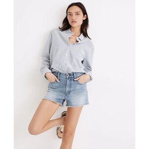 Madewell The Perfect Jean Short in Balsam Wash